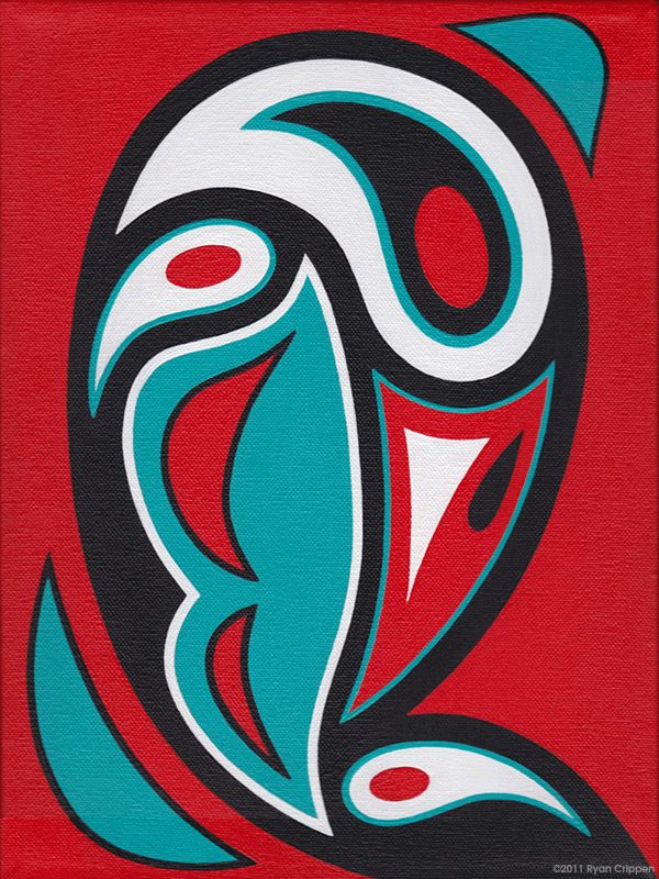 Abstract Totem Bird Painting : Reactor-88 Store